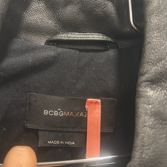 BCBG sample leather trench coat - Picture 5 of 7